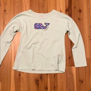 Blue Long Sleeve Vineyard Vines Shirt